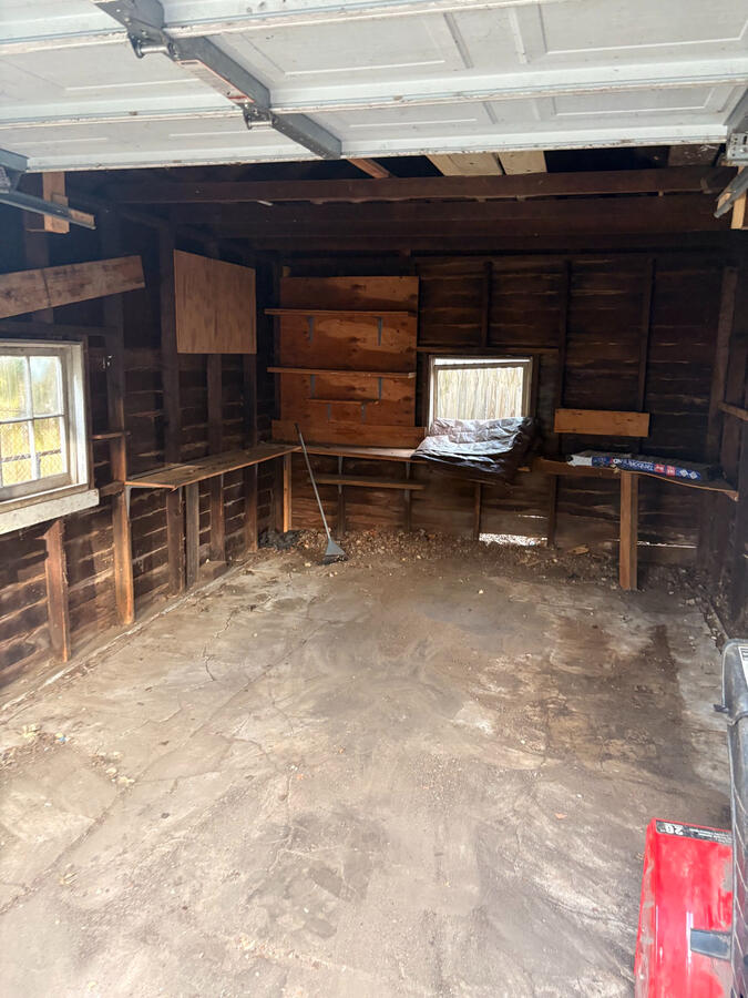 Garage space cleared